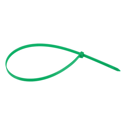 Harfington Uxcell Cable Zip Ties 300mmx3.6mm Self-Locking Nylon Tie Wraps Green 100pcs
