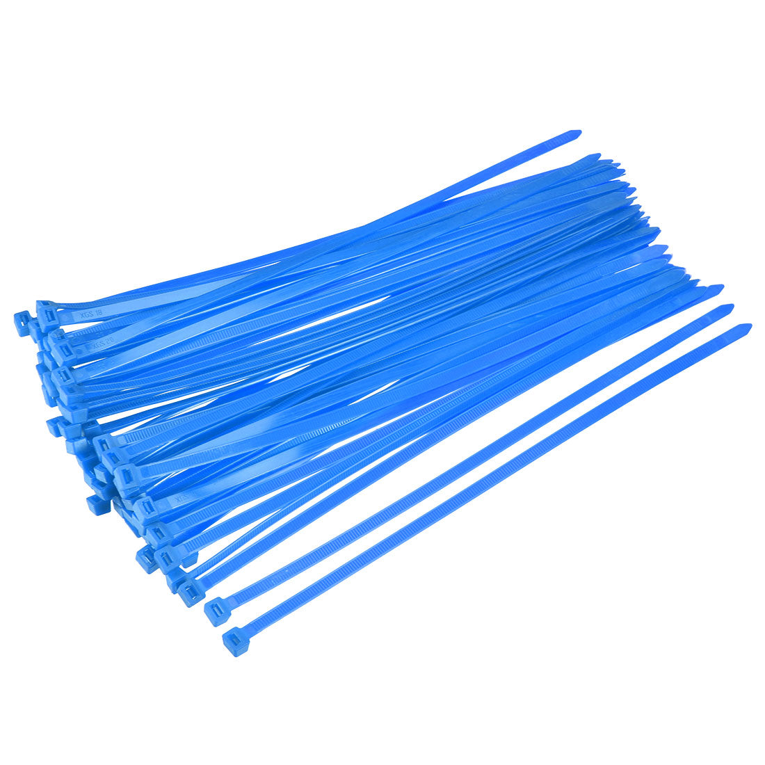 uxcell Uxcell Cable Zip Ties 200mmx4.8mm Self-Locking Nylon Tie Wraps Blue 40pcs