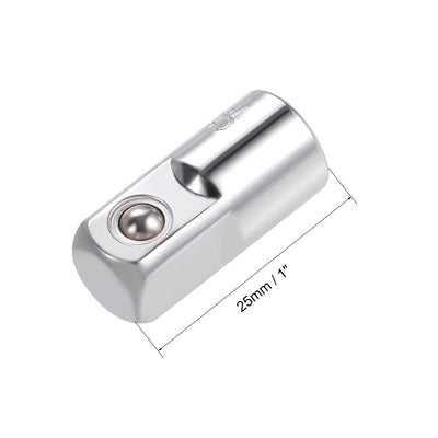 Harfington Uxcell 1/4" Drive (F) x 3/8" (M) Socket Adapter for Ratchet Wrenches, Female to Male