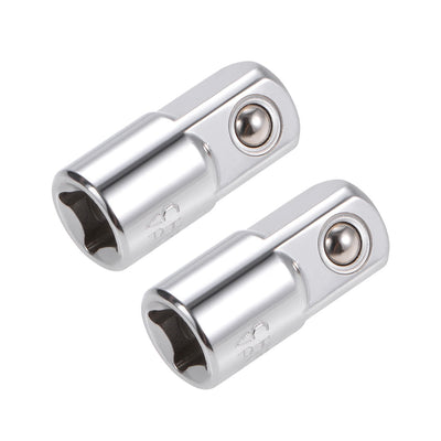 Harfington Uxcell 2 Pcs 1/4" Drive F x 3/8" M Socket Adapter for Ratchet Wrenches, Female to Male
