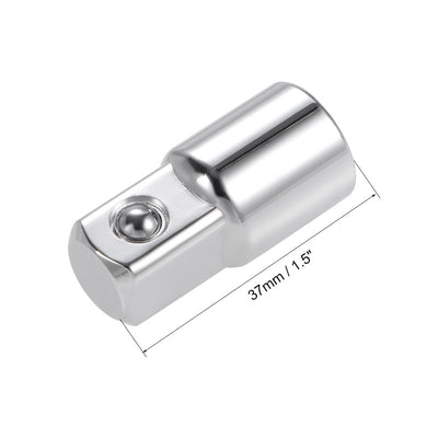 Harfington Uxcell 3/8" Drive (F) x 1/2" (M) Socket Adapter for Ratchet Wrenches, Female to Male