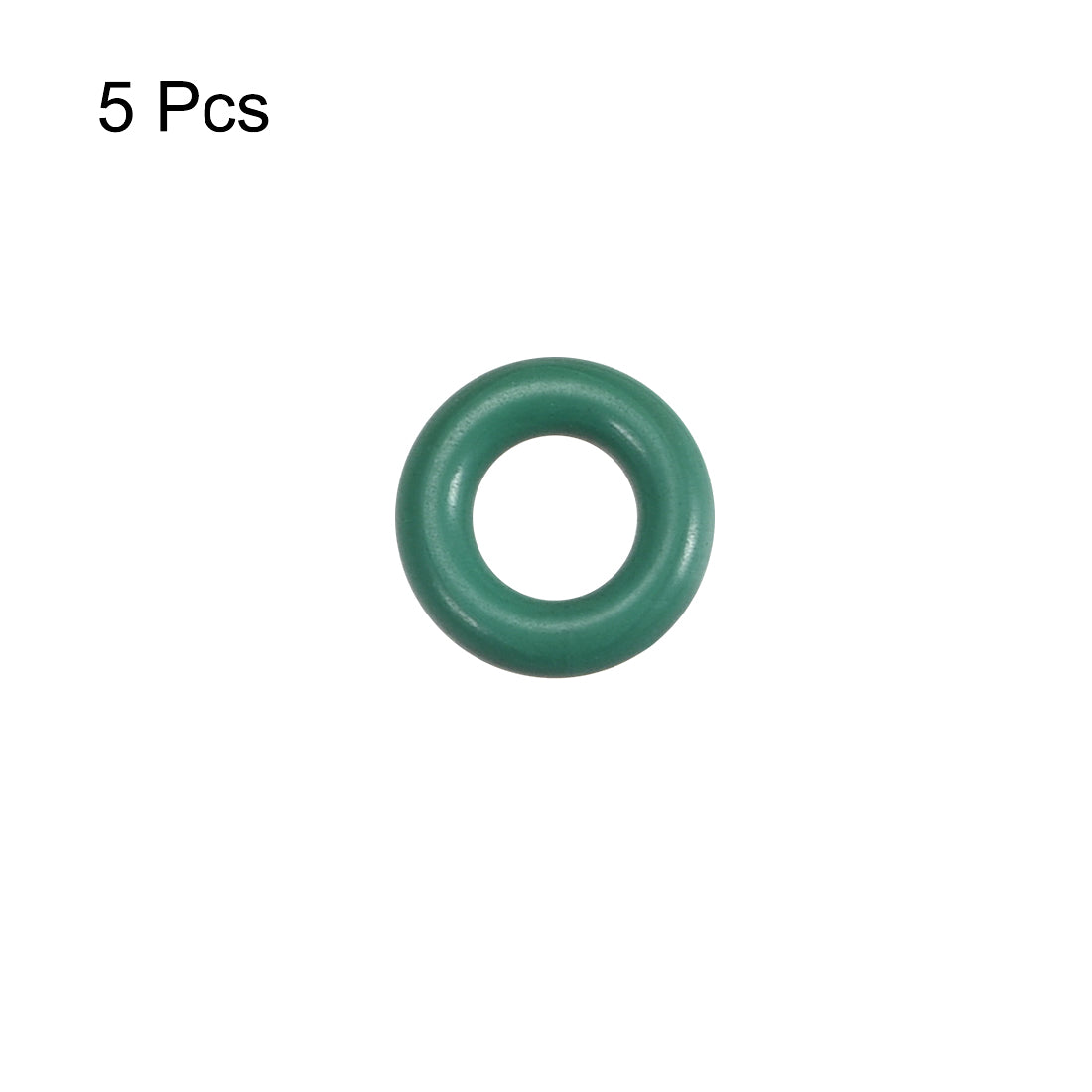 uxcell Uxcell Fluorine Rubber O Rings, 10mm OD, 5.2mm Inner Diameter, 2.4mm Width, Seal Gasket Green 5Pcs