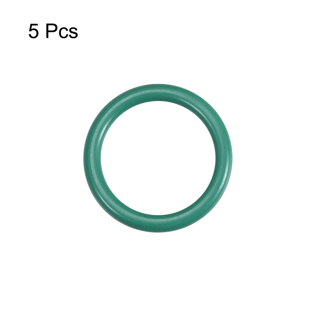 uxcell Uxcell Fluorine Rubber O Rings, 21mm OD, 16.2mm Inner Diameter, 2.4mm Width, Seal Gasket Green 5Pcs