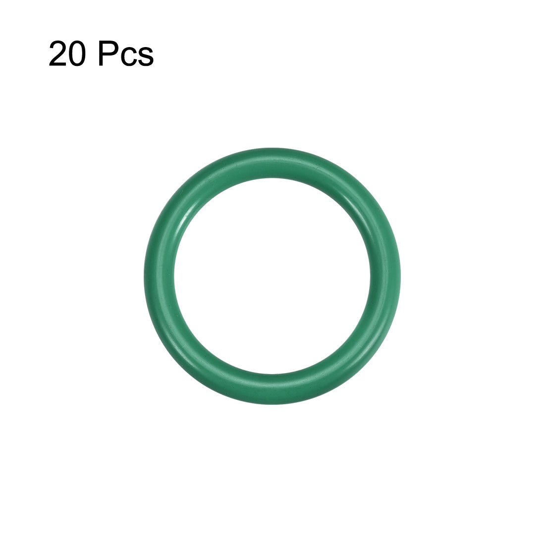 uxcell Uxcell Fluorine Rubber O-Rings FKM Seal Gasket for Vehicle Plumbing, Green, Pack of 20
