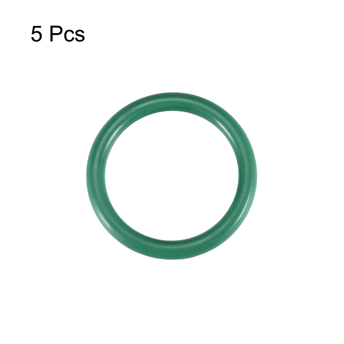 uxcell Uxcell Fluorine Rubber O Rings, 27mm OD, 20mm Inner Diameter, 3.5mm Width, Seal Gasket Green 5Pcs