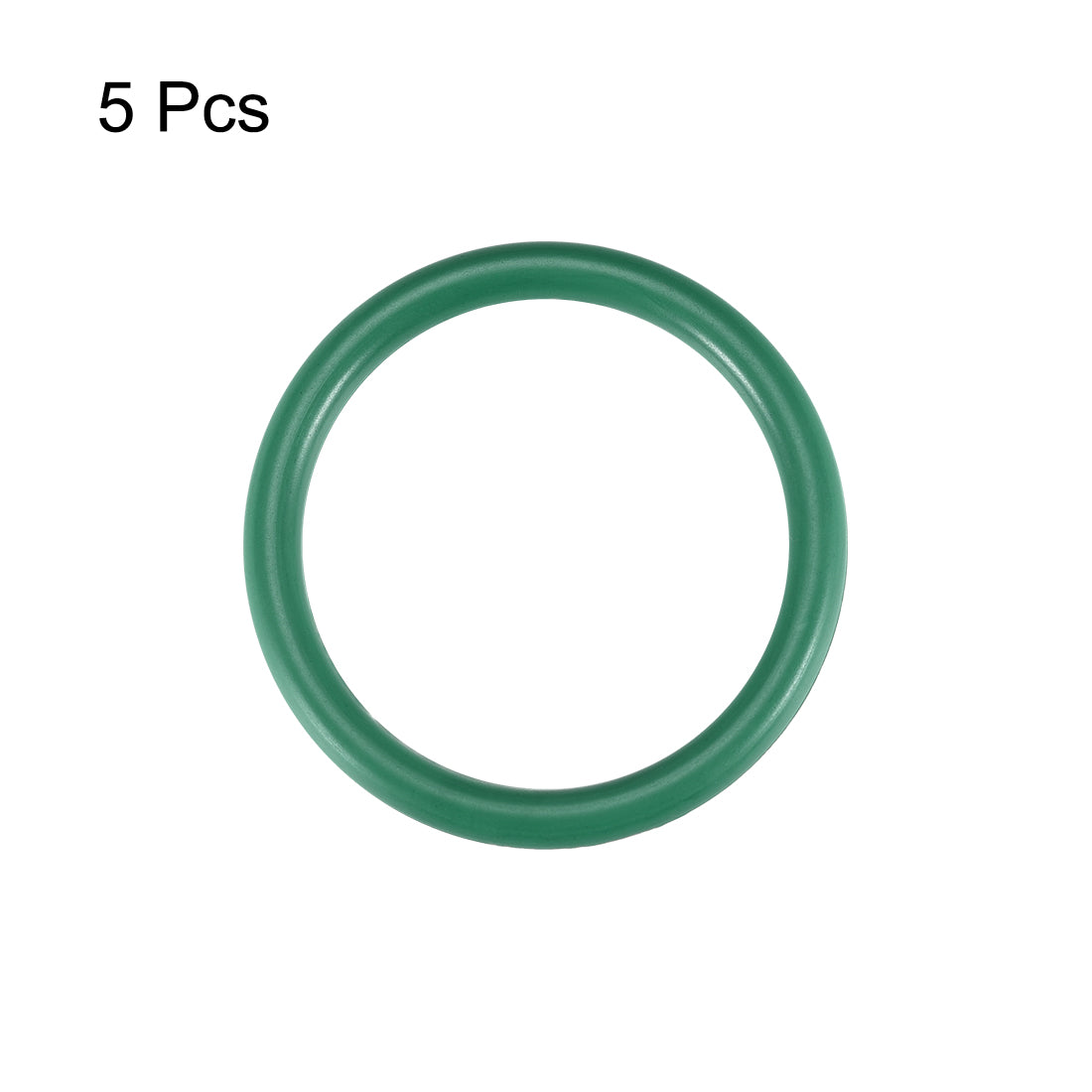 uxcell Uxcell Fluorine Rubber O Rings, 35mm OD, 28mm Inner Diameter, 3.5mm Width, Seal Gasket Green 5Pcs