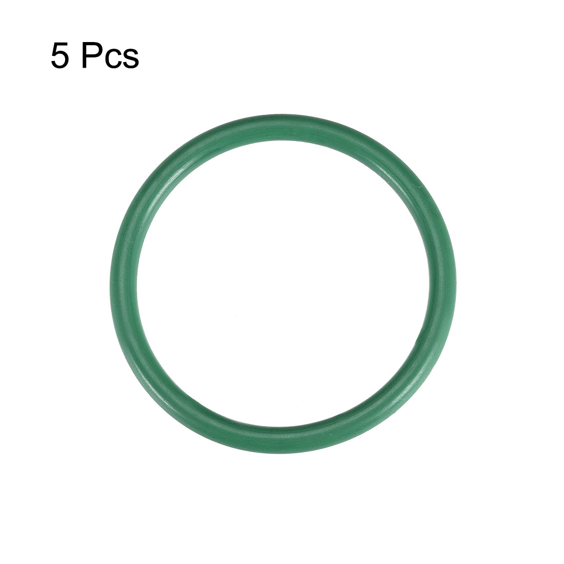 uxcell Uxcell Fluorine Rubber O Rings, 41mm OD, 34mm Inner Diameter, 3.5mm Width, Seal Gasket Green 5Pcs