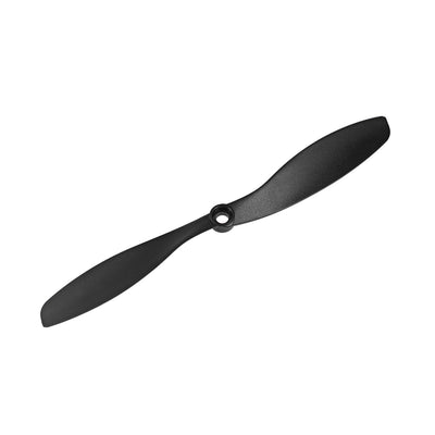 Harfington Uxcell RC Propellers CW CCW 8045 8x4.5 Inch 2-Vane Fixed-Wing for Airplane Toy, Nylon Black 4 Pair with Adapter Rings