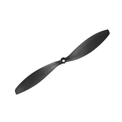 Harfington Uxcell RC Propellers CW CCW 1147 11x4.7 Inch 2-Vane Fixed-Wing for Airplane Toy, Nylon Black 2 Pair with Adapter Rings