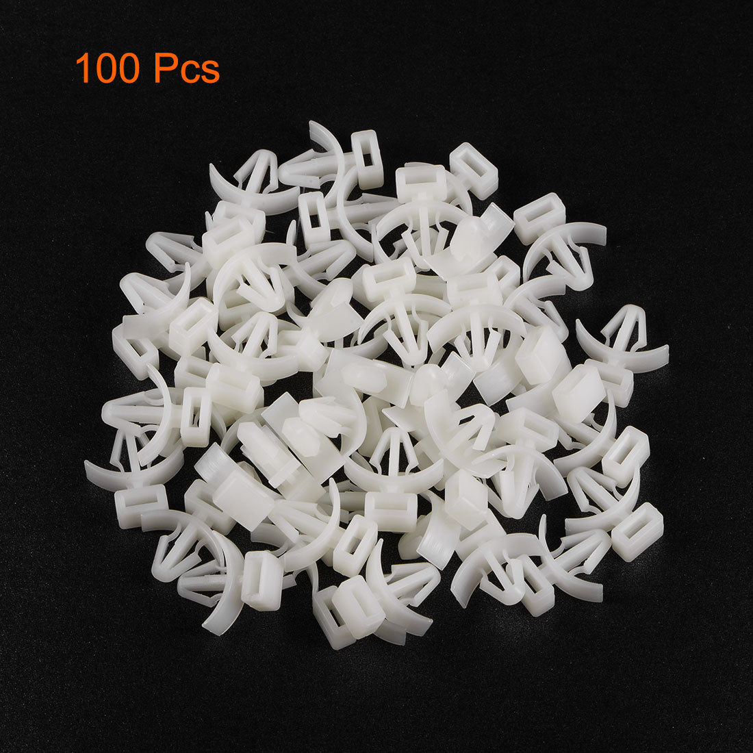 uxcell Uxcell Cable Tie Base Saddle Type Mount Wire Holder Permanently Anchor To Wall Desk 19.5x18x6mm White 100pcs