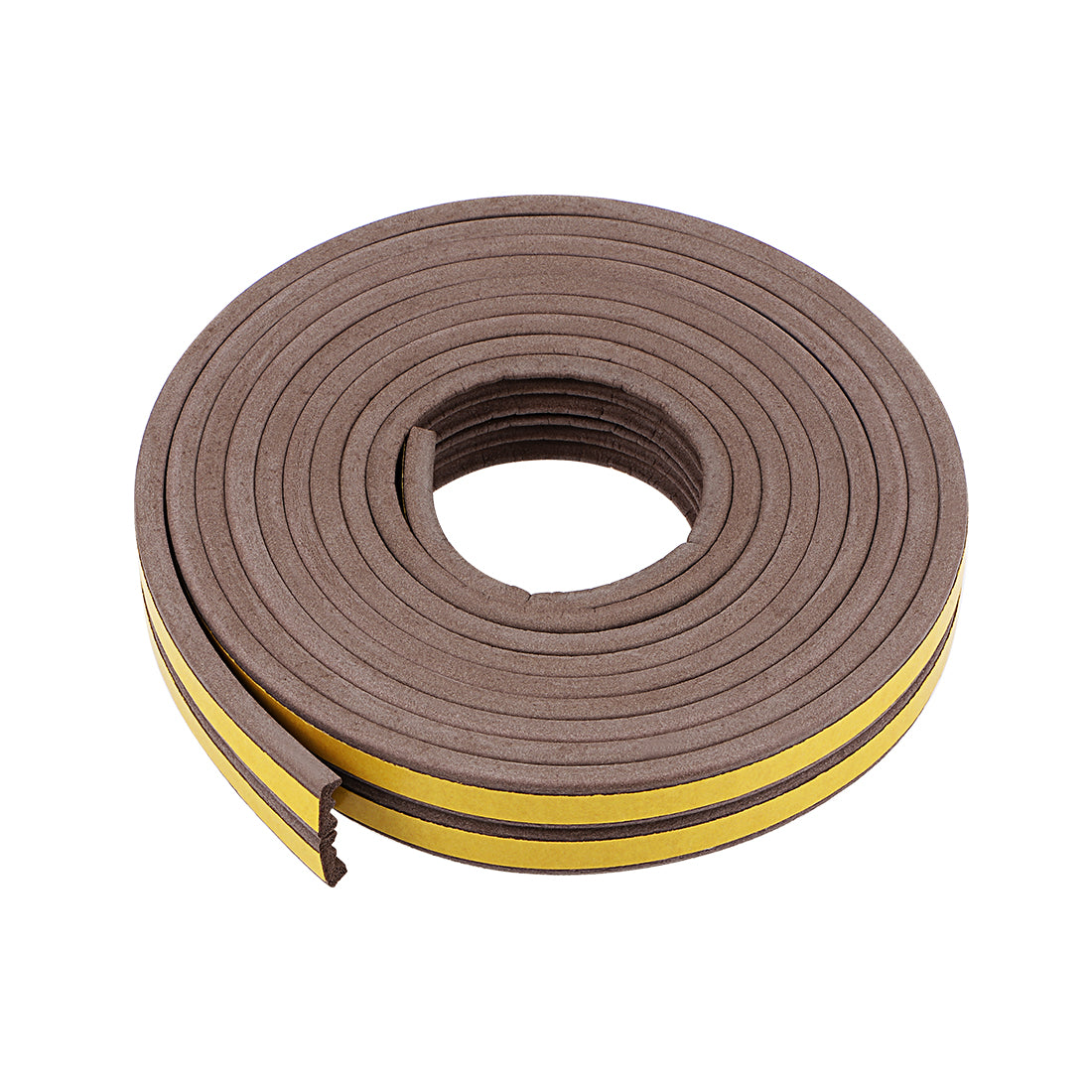 uxcell Uxcell Foam Seal Strip Adhesive Tape 9mm Width 4mm Thick, 2.5 Meters  Brown, Pcs