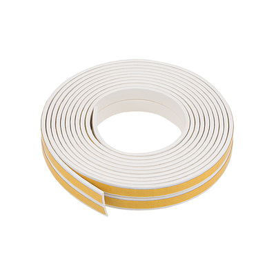 Harfington Uxcell Foam Tape Adhesive Weather Stripping 9mm Wide 2mm Thick, 2.5 Meters  White, Pcs