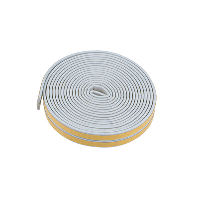 Harfington Uxcell Foam Tape Adhesive Weather Stripping 9mm Wide 2mm Thick, 3 Meters  Gray, Pcs