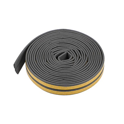Harfington Uxcell Foam Tape Adhesive Weather Stripping 9mm Wide 2mm Thick, 3 Meters  Black, Pcs