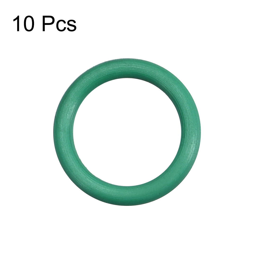 uxcell Uxcell Fluorine Rubber O Rings, 11mm OD, 8mm Inner Diameter, 1.5mm Width, Seal Gasket Green 10Pcs