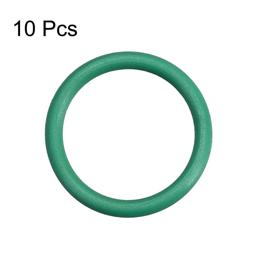 uxcell Uxcell Fluorine Rubber O Rings, 14mm OD, 11mm Inner Diameter, 1.5mm Width, Seal Gasket Green 10Pcs