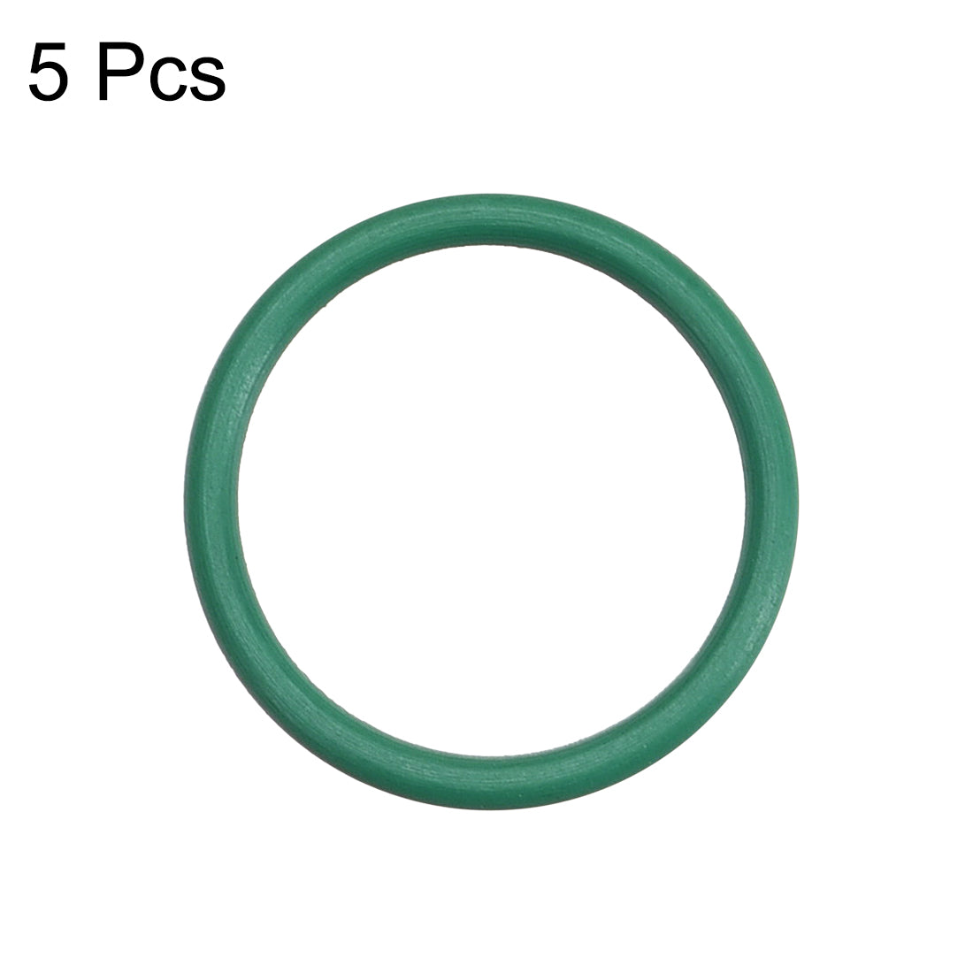 uxcell Uxcell Fluorine Rubber O Rings, 15mm OD, 12mm Inner Diameter, 1.5mm Width, Seal Gasket Green 5Pcs