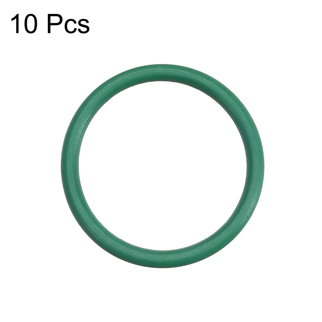 uxcell Uxcell Fluorine Rubber O Rings, 15mm OD, 12mm Inner Diameter, 1.5mm Width, Seal Gasket Green 10Pcs