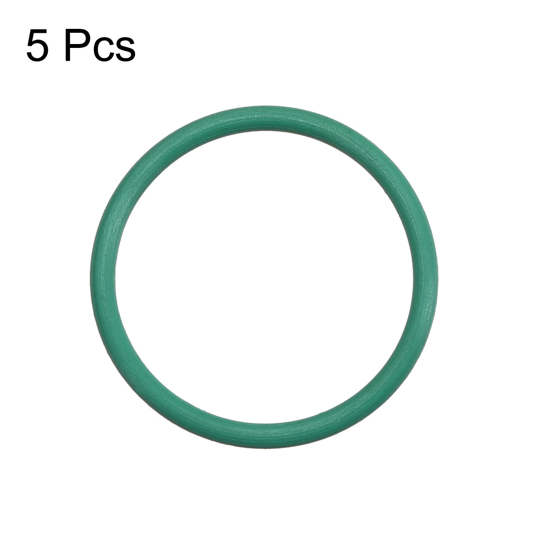 uxcell Uxcell Fluorine Rubber O Rings, 19mm OD, 16mm Inner Diameter, 1.5mm Width, Seal Gasket Green 5Pcs