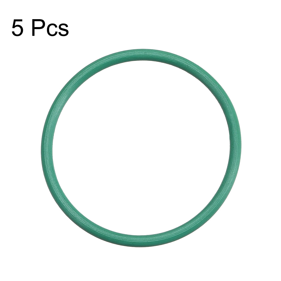 uxcell Uxcell Fluorine Rubber O Rings, 23mm OD, 20mm Inner Diameter, 1.5mm Width, Seal Gasket Green 5Pcs