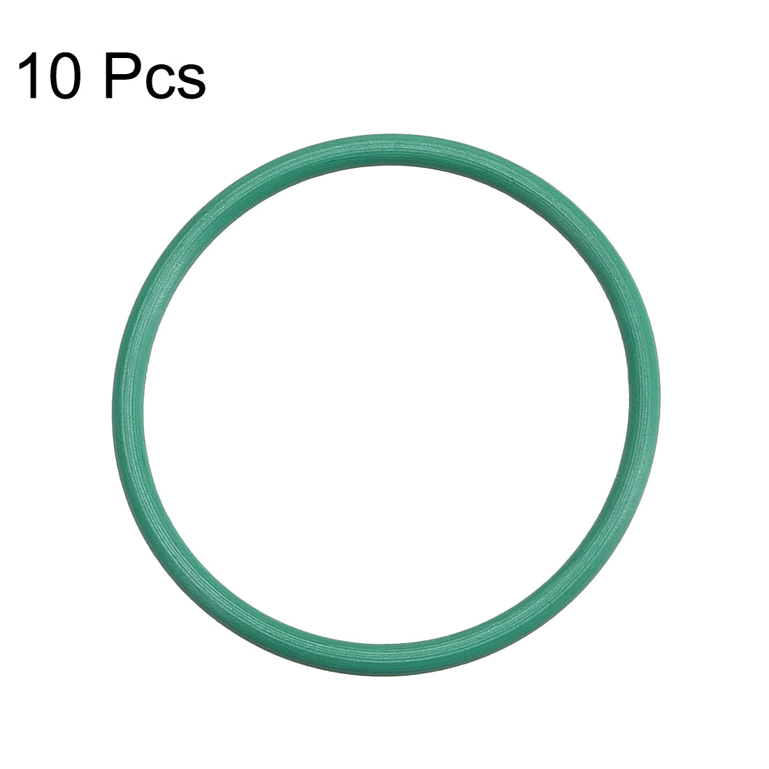 uxcell Uxcell Fluorine Rubber O Rings, 23mm OD, 20mm Inner Diameter, 1.5mm Width, Seal Gasket Green 10Pcs