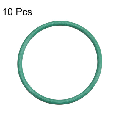 Harfington Uxcell Fluorine Rubber O Rings, 23mm OD, 20mm Inner Diameter, 1.5mm Width, Seal Gasket Green 10Pcs