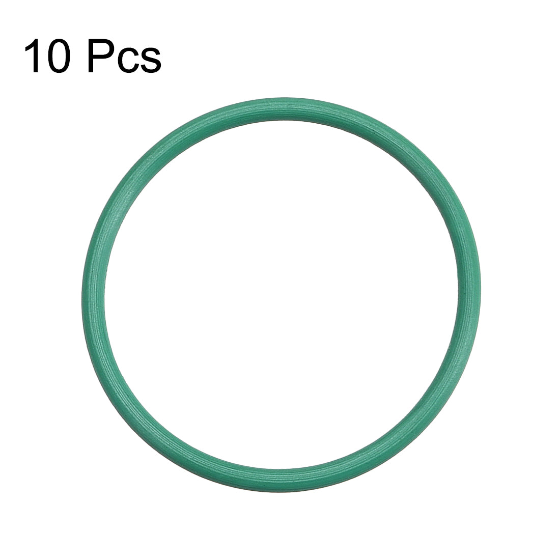 uxcell Uxcell Fluorine Rubber O Rings, 25mm OD, 22mm Inner Diameter, 1.5mm Width, Seal Gasket Green 10Pcs
