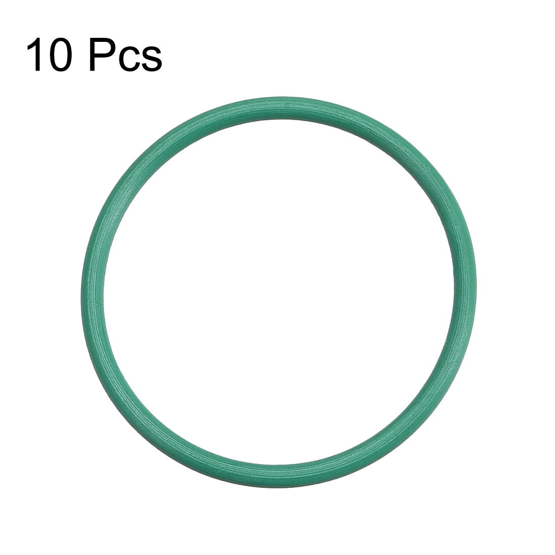 uxcell Uxcell Fluorine Rubber O Rings, 26mm OD, 23mm Inner Diameter, 1.5mm Width, Seal Gasket Green 10Pcs