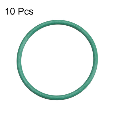 Harfington Uxcell Fluorine Rubber O Rings, 26mm OD, 23mm Inner Diameter, 1.5mm Width, Seal Gasket Green 10Pcs