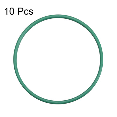 Harfington Uxcell Fluorine Rubber O Rings, 34mm OD, 31mm Inner Diameter, 1.5mm Width, Seal Gasket Green 10Pcs