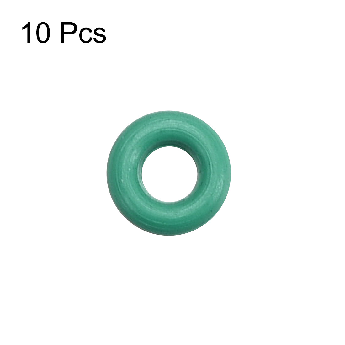 uxcell Uxcell Fluorine Rubber O Rings, 4.5mm OD, 1.5mm Inner Diameter, 1.5mm Width, Seal Gasket Green 10Pcs