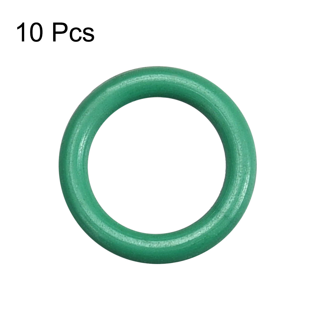 uxcell Uxcell Fluorine Rubber O Rings, 9.5mm OD, 6.5mm Inner Diameter, 1.5mm Width, Seal Gasket Green 10Pcs