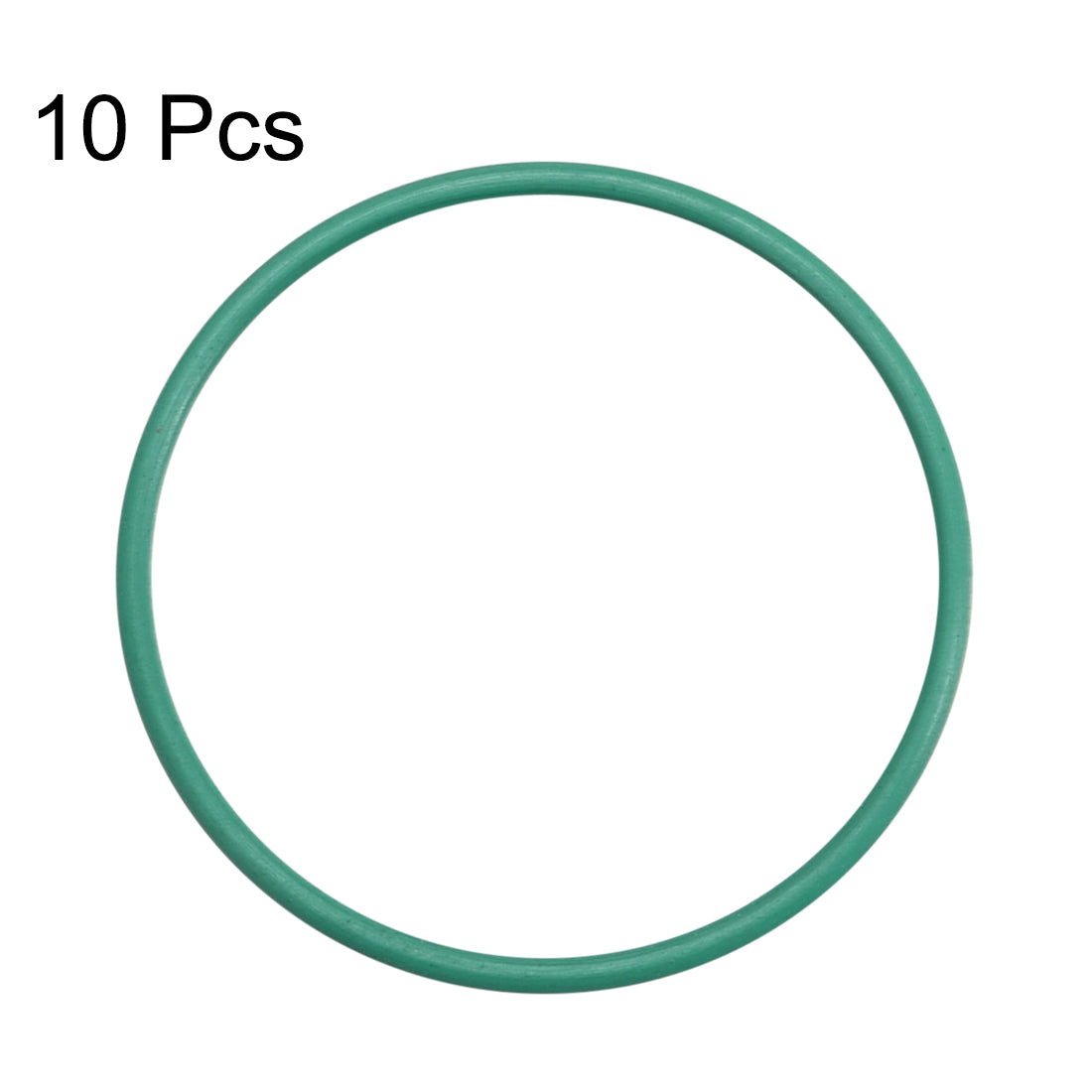 uxcell Uxcell Fluorine Rubber O Rings, 23mm OD, 21mm Inner Diameter, 1mm Width, Seal Gasket Green 10Pcs
