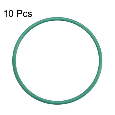 Harfington Uxcell Fluorine Rubber O Rings, 23mm OD, 21mm Inner Diameter, 1mm Width, Seal Gasket Green 10Pcs