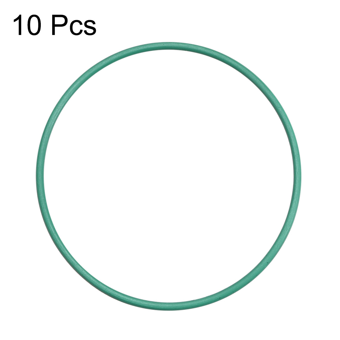 uxcell Uxcell Fluorine Rubber O Rings, 29mm OD, 27mm Inner Diameter, 1mm Width, Seal Gasket Green 10Pcs