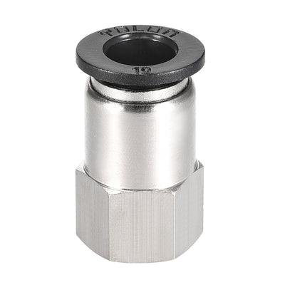 Harfington Uxcell Push to Connect Tube Fitting Adapter 10mm Tube OD x 1/4 PT Female Straight Pneumatic Connecter Pipe Fitting