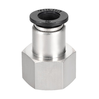 Harfington Uxcell Push to Connect Tube Fitting Adapter 10mm Tube OD x 1/2PT Female Straight
