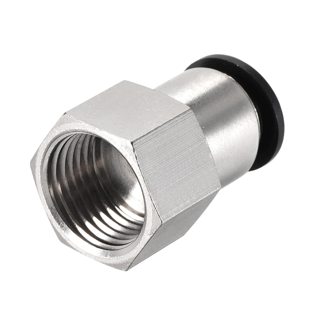 uxcell Uxcell Push to Connect Tube Fitting Adapter 12mm Tube OD x 1/2PT Female Straight