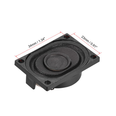 Harfington Uxcell 4 Ohm 3W Round Internal Magnet Speaker for Laptop Loudspeaker 2pcs