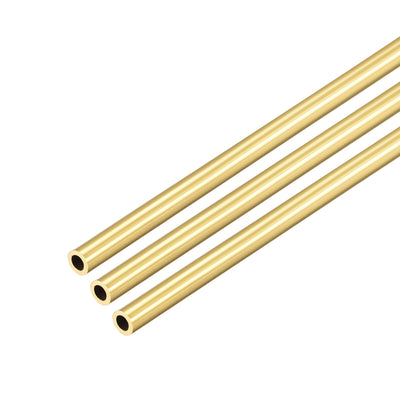 Harfington Uxcell Brass Round Tube, Seamless Straight Pipe