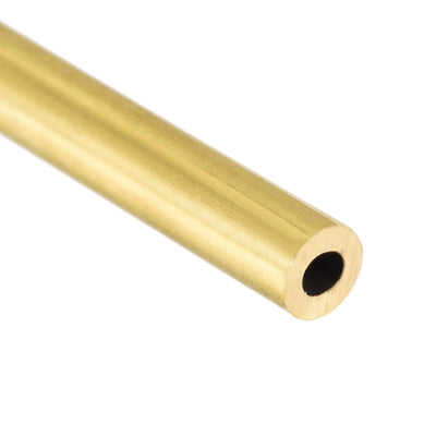 Harfington Uxcell Brass Round Tube 300mm Length 9mm OD 1.5mm Wall Thickness Seamless Straight Pipe Tubing 2 Pcs