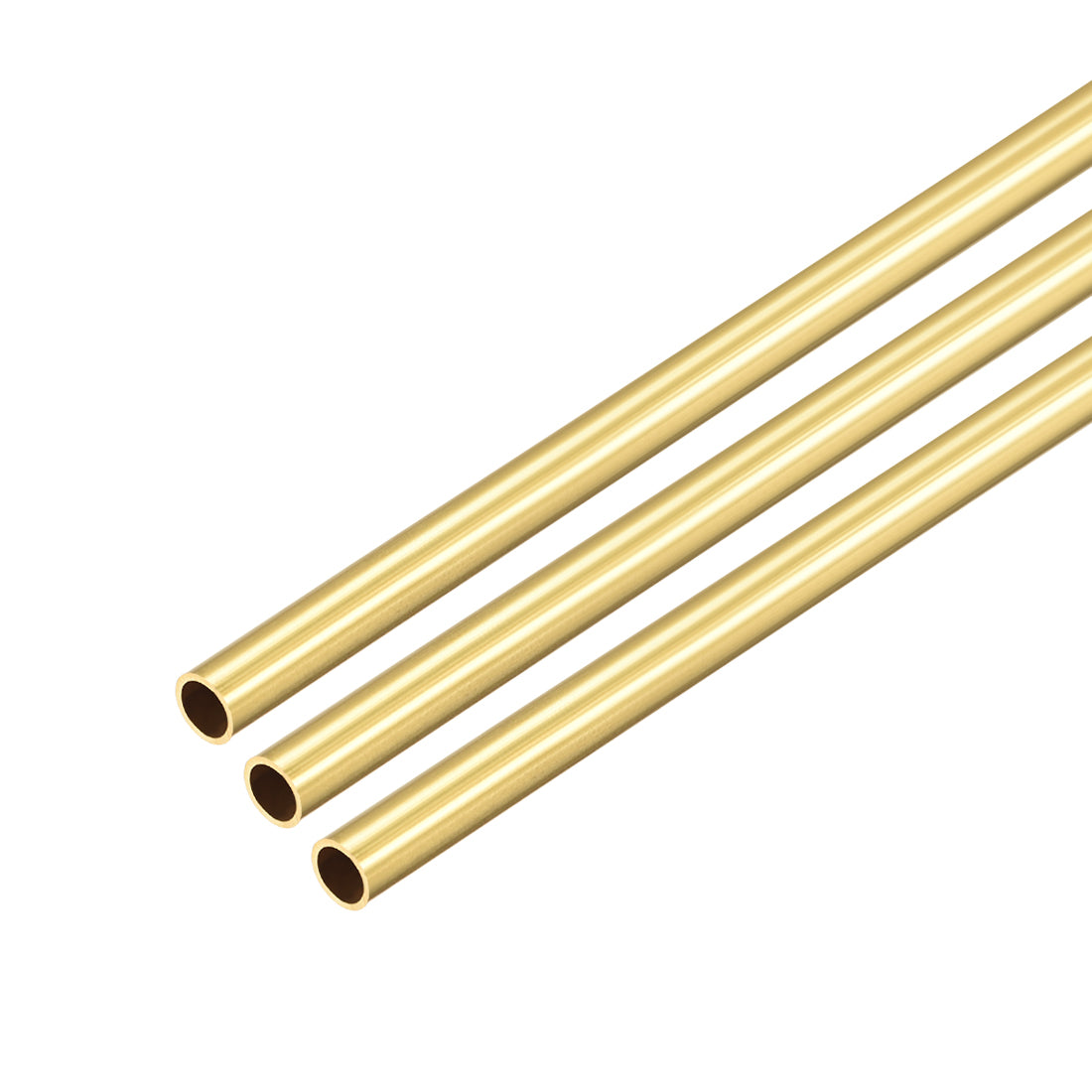 Eorbow 18 Pack 9 Sizes Brass Round Tube Set, Seamless Straight Brass
