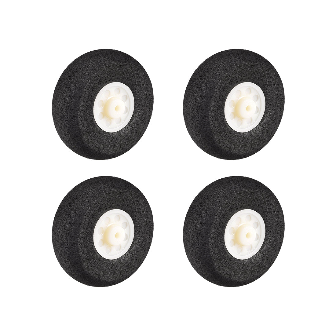 uxcell Uxcell RC Airplane Wheels - 4PCS RC Airplane Aircraft Sponge Wheels 1.5 inch x 0.08 inch