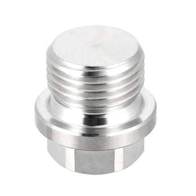 Harfington Uxcell G1/2 Male Outer Hex Head Plug 304 Stainless Steel Solid Thread Pipe Fitting
