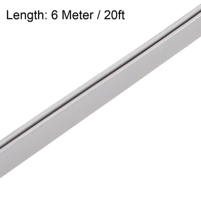 Harfington Uxcell Edge Trim U Seal Grey PVC Fits 1/64"- 1/16"Edge 20 Feet Length