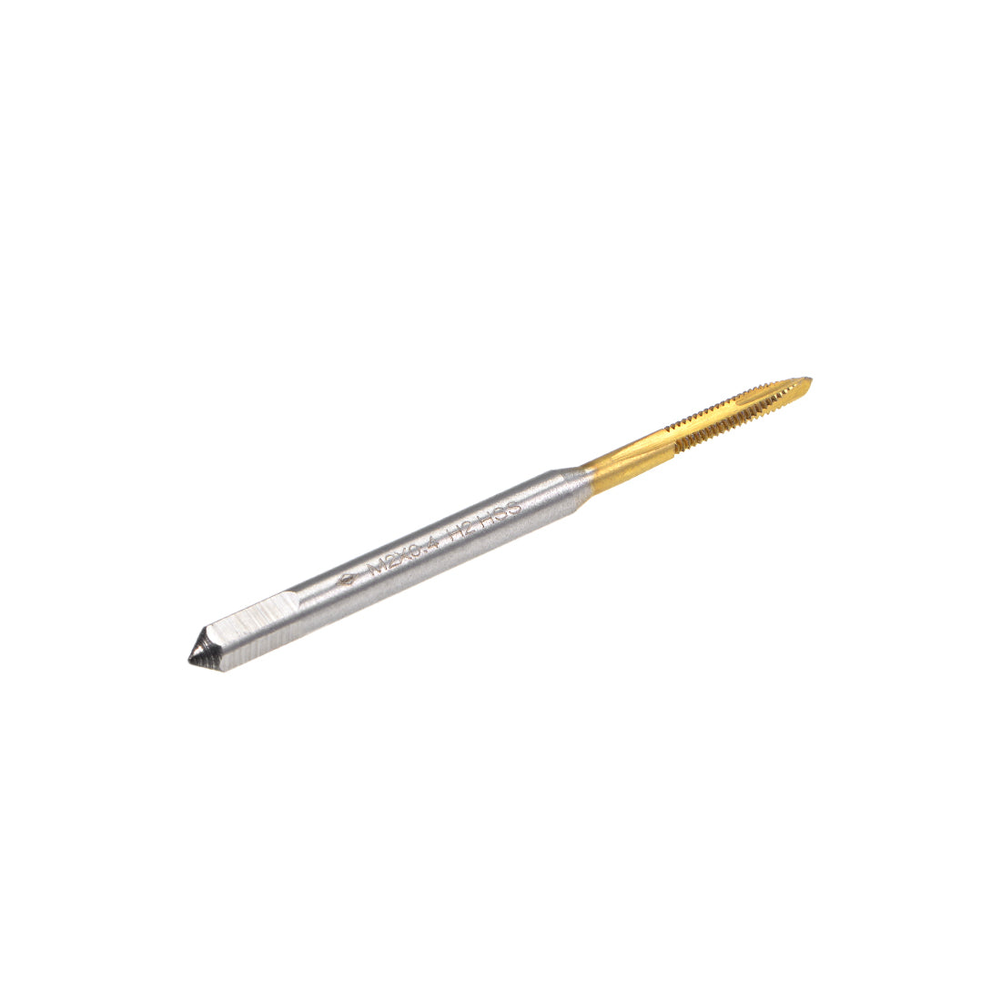 uxcell Uxcell Spiral Point Threading Tap M2 Thread 0.4 Pitch Titanium Coated HSS