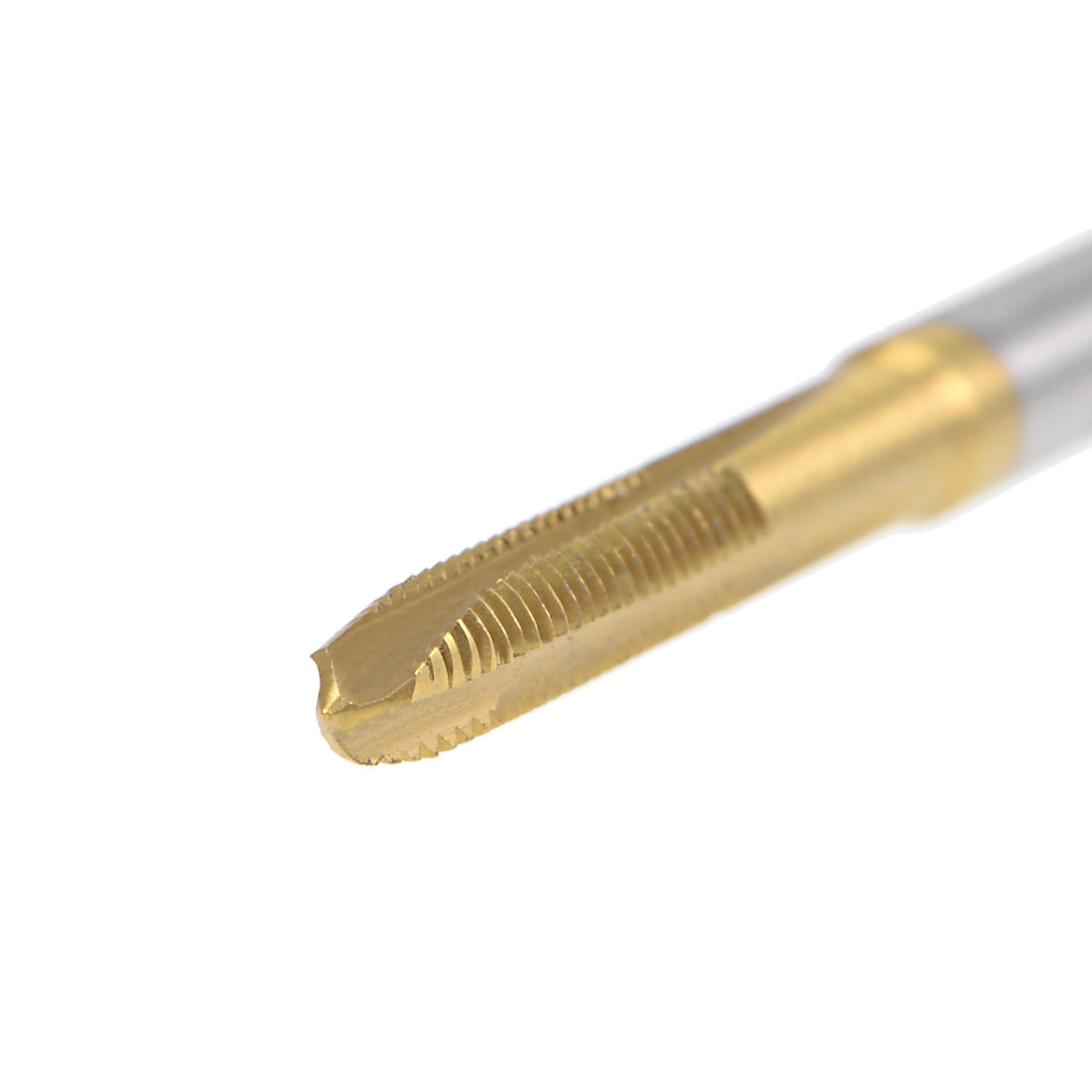 uxcell Uxcell Spiral Point Threading Tap M2.5 Thread 0.45 Pitch Titanium Coated HSS