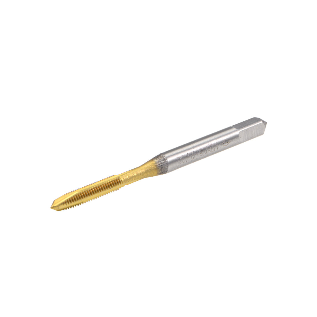 uxcell Uxcell Spiral Point Threading Tap M3 Thread 0.5 Pitch Titanium Coated HSS