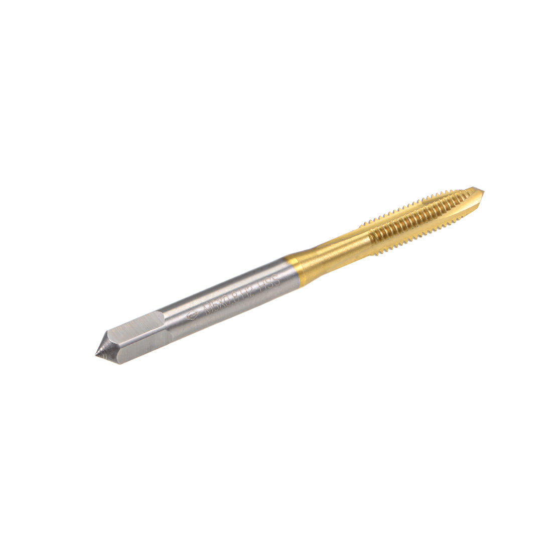 uxcell Uxcell Spiral Point Threading Tap M5 Thread 0.8 Pitch Titanium Coated HSS