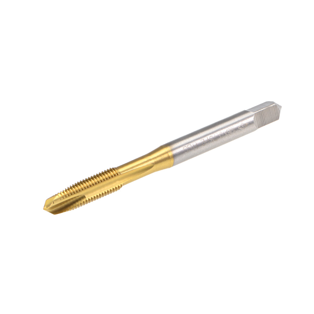 uxcell Uxcell Spiral Point Threading Tap M6 Thread 0.75 Pitch Titanium Coated HSS